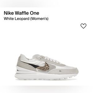 Nike Waffle One White Leopard Authentic W Size 6.5